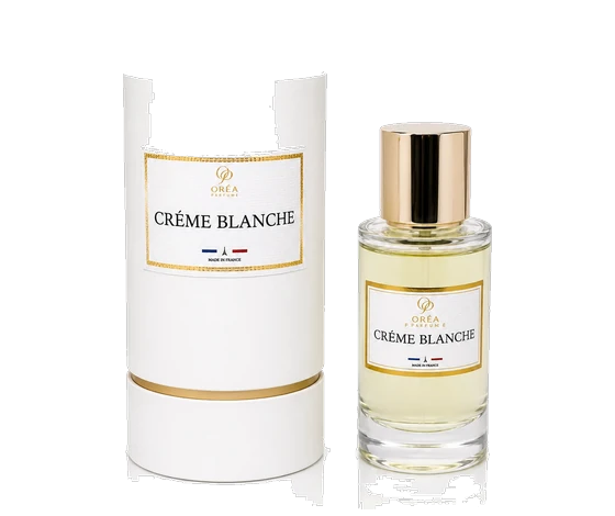 Créme Blanche eau de parfum with packaging